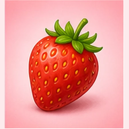 Strawberry picture card